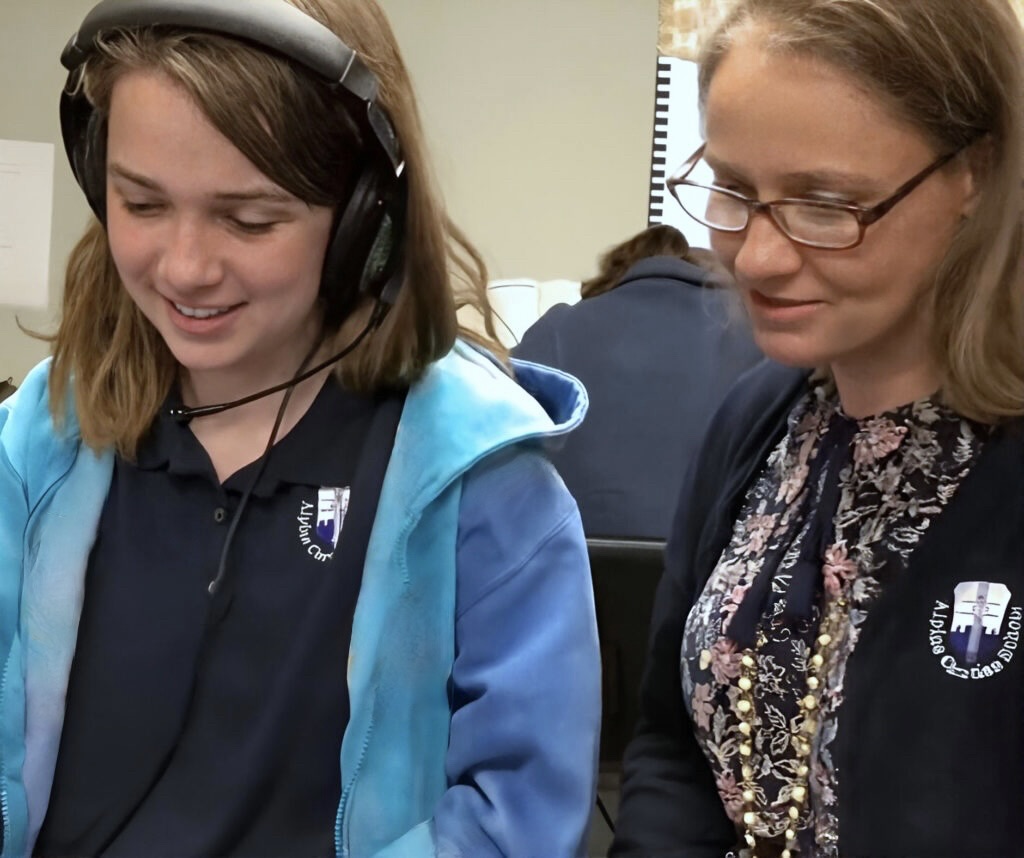 Tonya Hamby and student